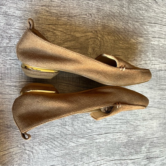 Nicholas Kirkwood Beya Suede Loafers Flats Camel Size 36 - Picture 5 of 10